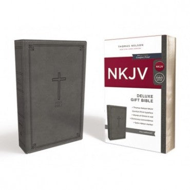 NKJV deluxe gift Bible grey