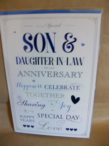 Anniversary For a special Son & Daughter-in-law on your anniversary