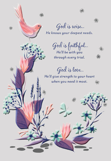 Card Get Well God is Wise