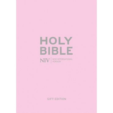 NIV pastel pink gift Bible boxed