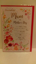 Load image into Gallery viewer, To a wonderful Mum on Mother&#39;s Day
