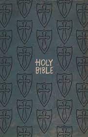 icb paperback Bible grey shield/sword design