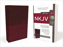 NKJV Value Thinline Bible, Compact, Leathersoft, Burgundy